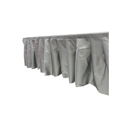 設計一片台裙款枱套     訂製布面車毛面魔術貼枱套    銀色    遮光   119cm x  40 cm   防走光   TBC067 設計一片台裙款枱套     訂製布面車毛面魔術貼枱套    銀色    遮光   119cm x  40 cm   防走光   TBC067